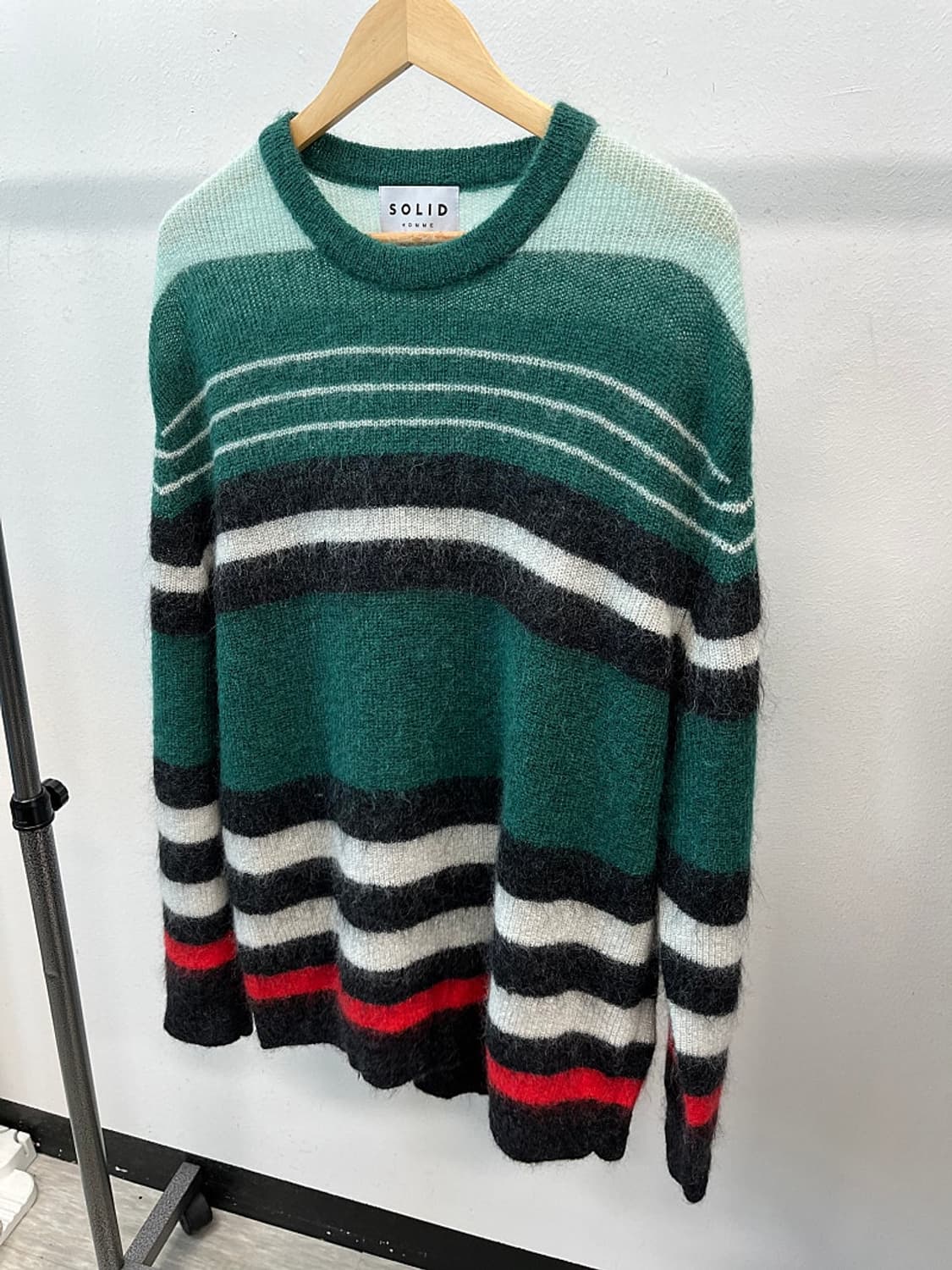 105) 솔리드옴므 모헤어 오버니트  상품이미지1