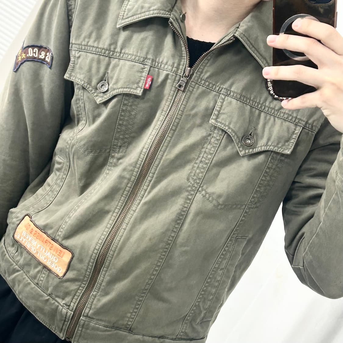 리바이스 패치워크 밀리터리 자켓 상품이미지4