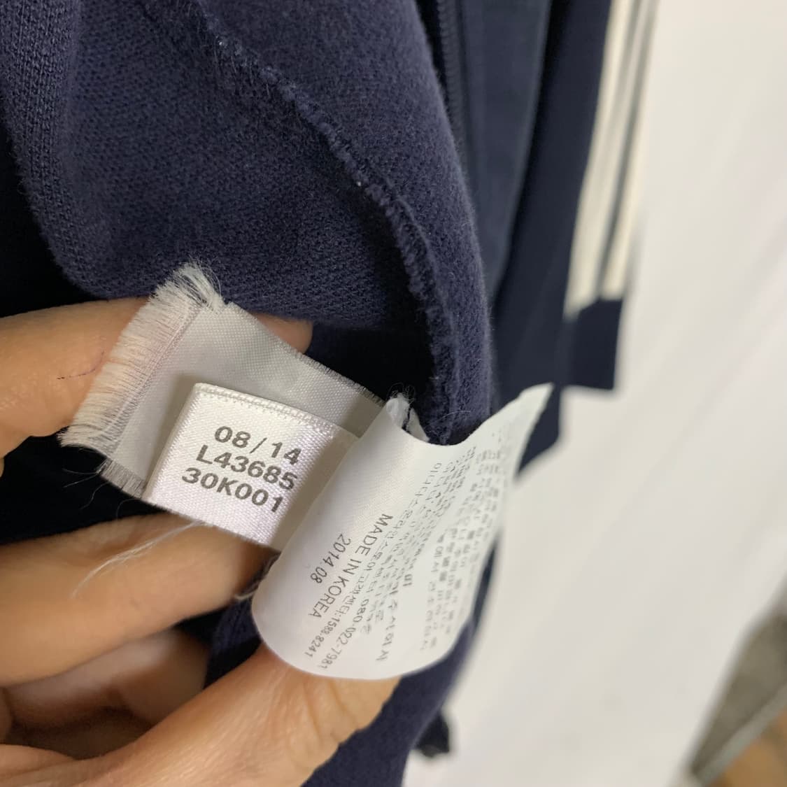 아디다스 네이비 삼선 트랙탑 105 빈티지 져지 남녀공용 상품이미지6