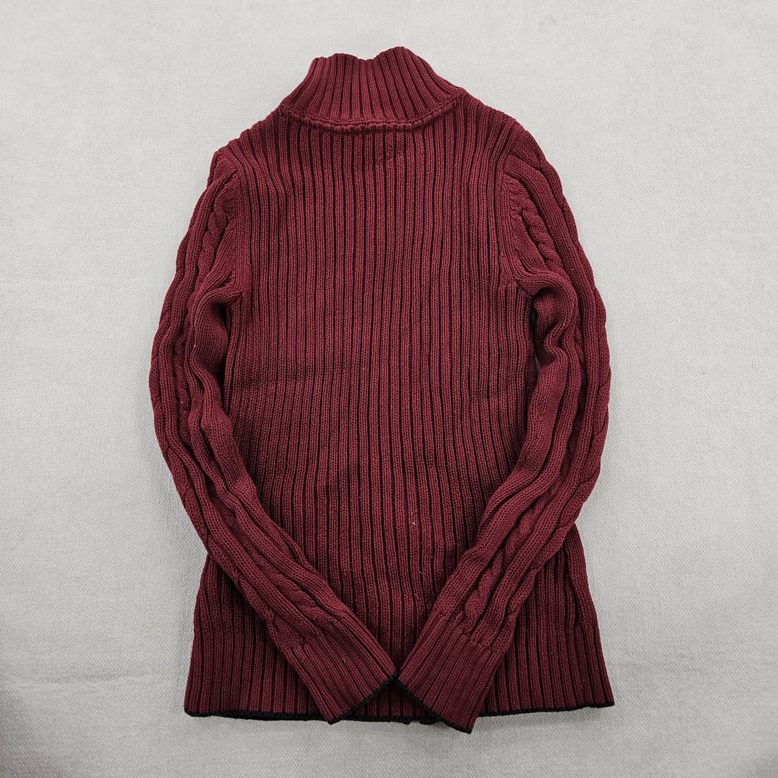 [S] 타미힐피거 여성 케이블 니트 터틀넥 집업 가디건 0115YH1 상품이미지4