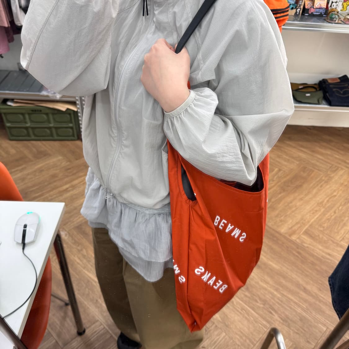 BEAMS 빔즈 빔즈로고 2WAY 쇼퍼백 상품이미지2