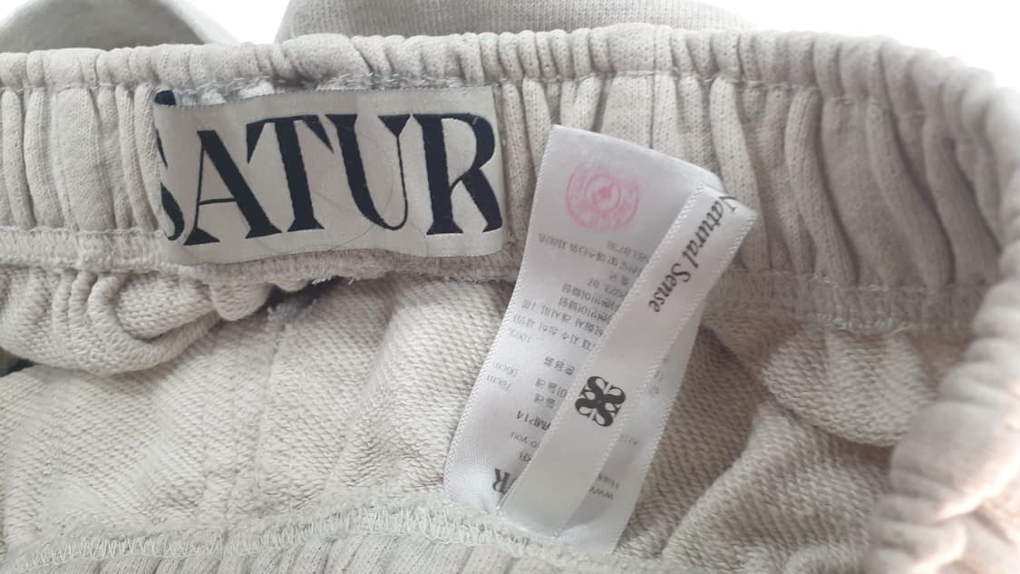 SATUR 와이드 컷오프 스웻 팬츠S 상품이미지7