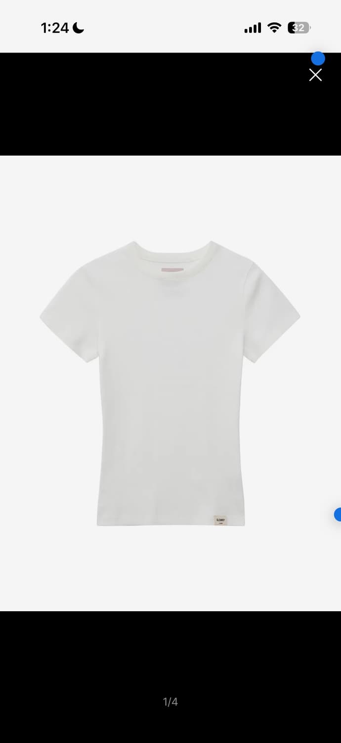 글로니 G CLASSIC FITTED TEE (WHITE) 상품이미지1