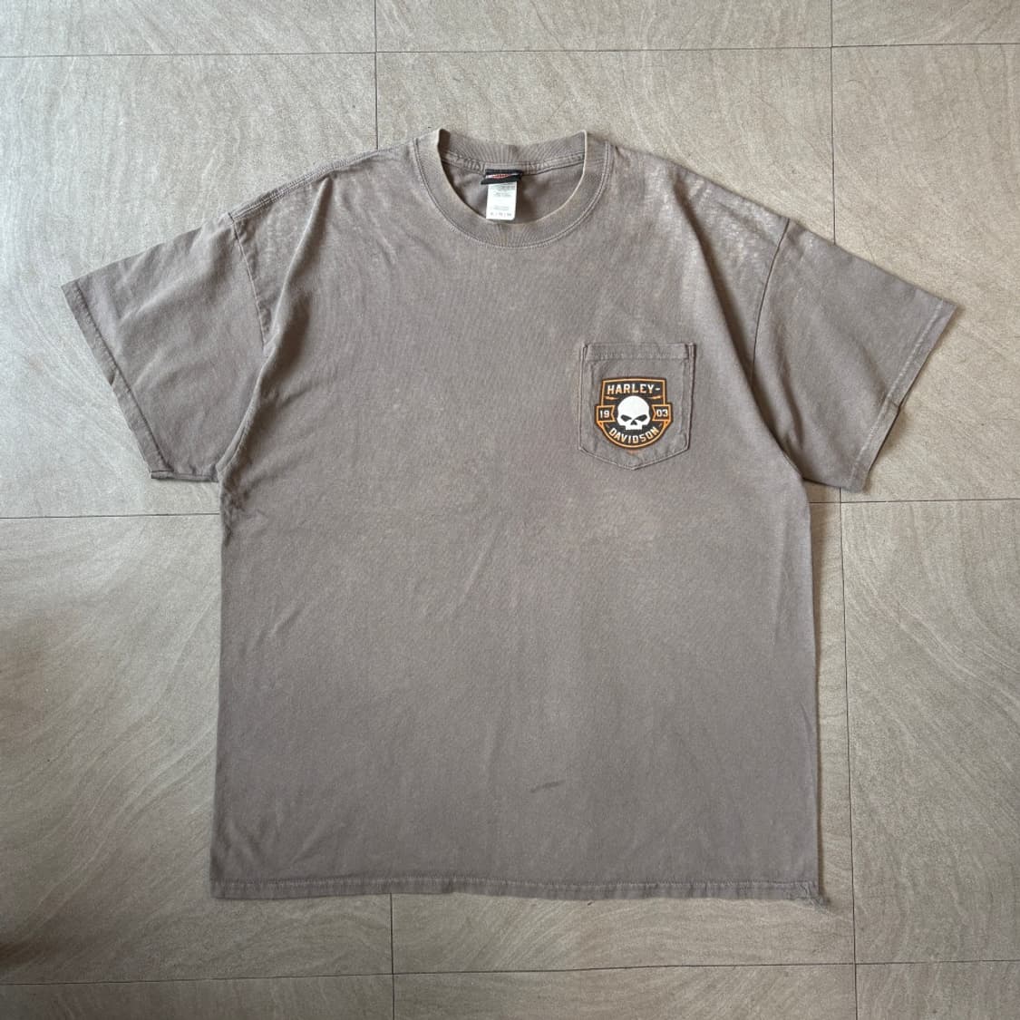 할리데이비슨 정품 페이딩 그레이 반팔 티셔츠 반팔티 상품이미지1