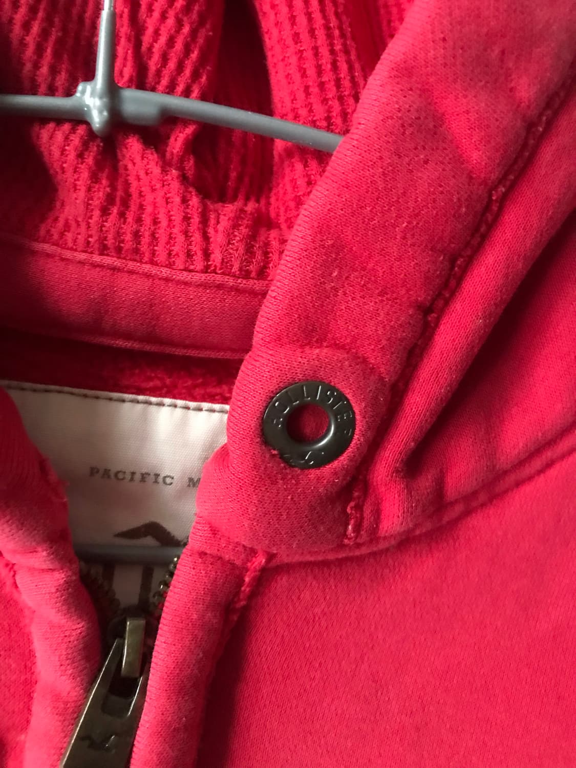 홀리스터 레드 오버핏 후드집업 상품이미지7