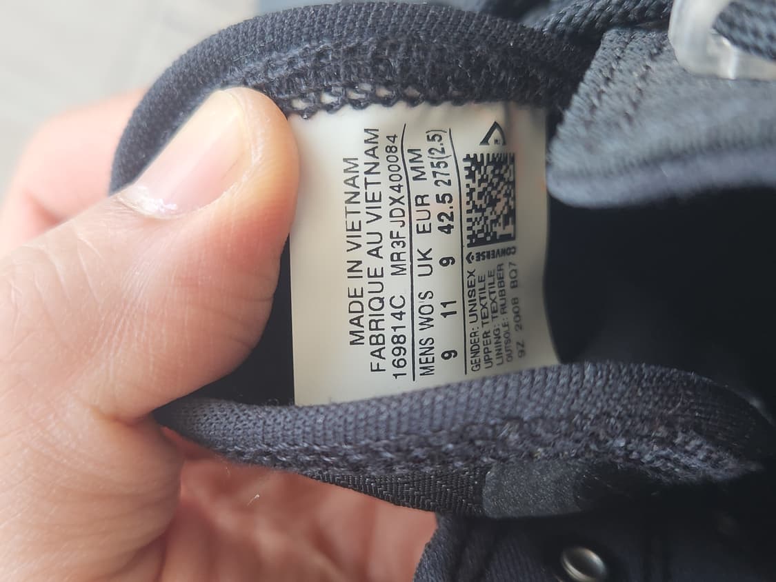 컨버스 x 어콜드월 척 테일러 올스타 러그드 하이 블랙 (275) 상품이미지8