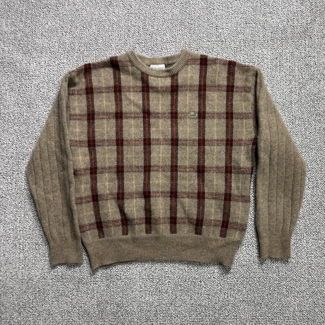 라코스테 스포츠 체크 니트 스웨터 상품이미지1