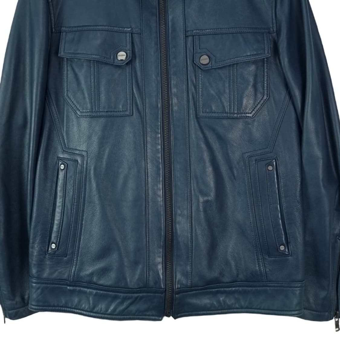 [GABBA 가바] 리얼 램스킨 양가죽 싱글 라이더 자켓 M18669 상품이미지5