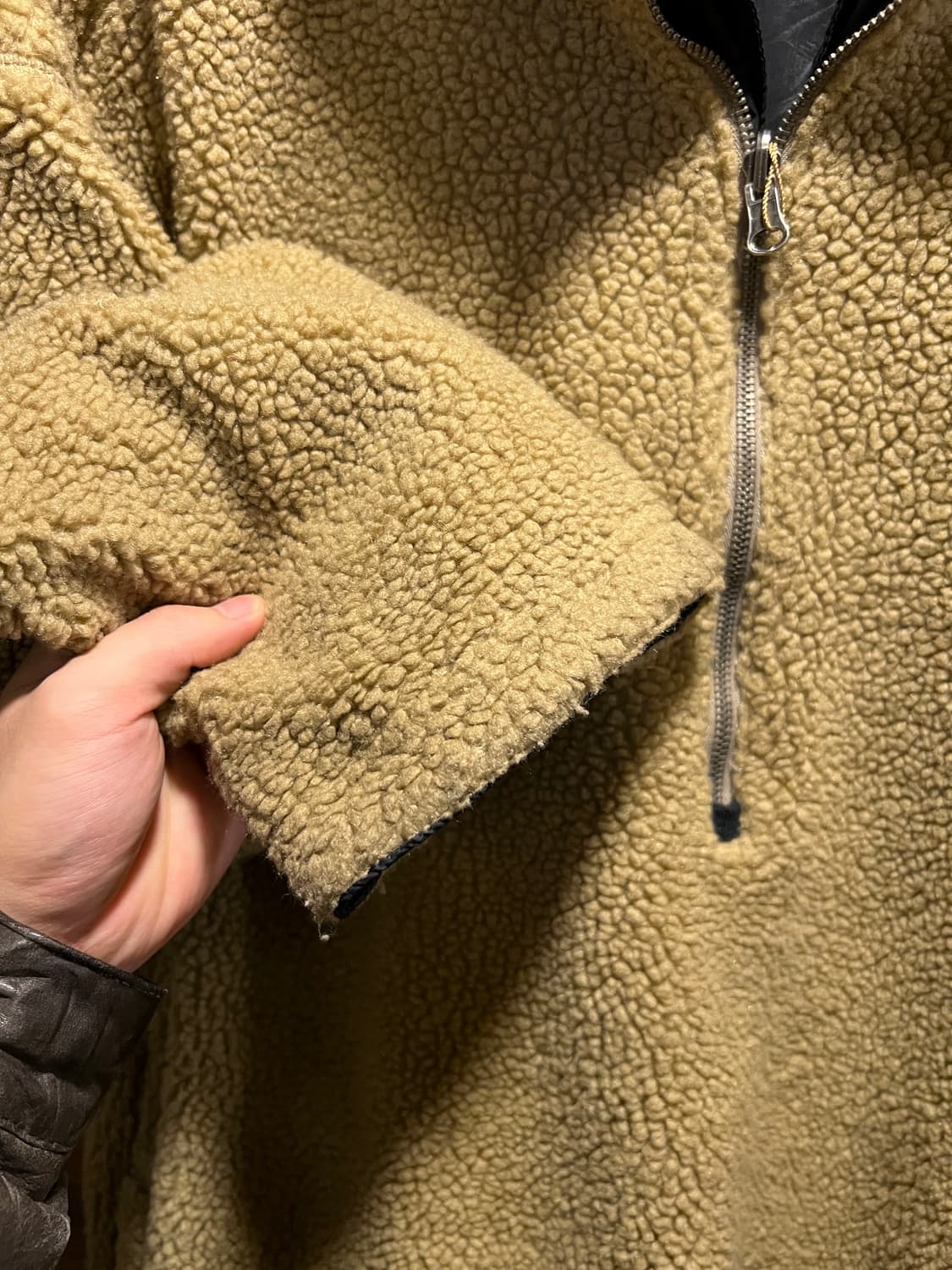 [XL]폴로 진스 하프집업 리버시블 플리스 후드 자켓 상품이미지5