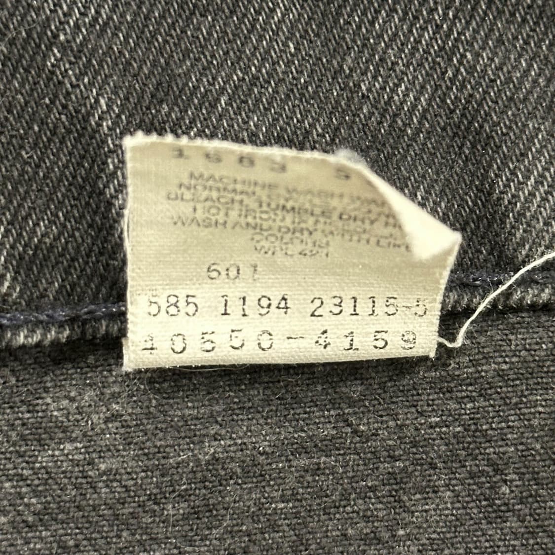 30 90s USA 리바이스 550 컷오프 테이퍼드 흑청 데님팬츠 상품이미지8