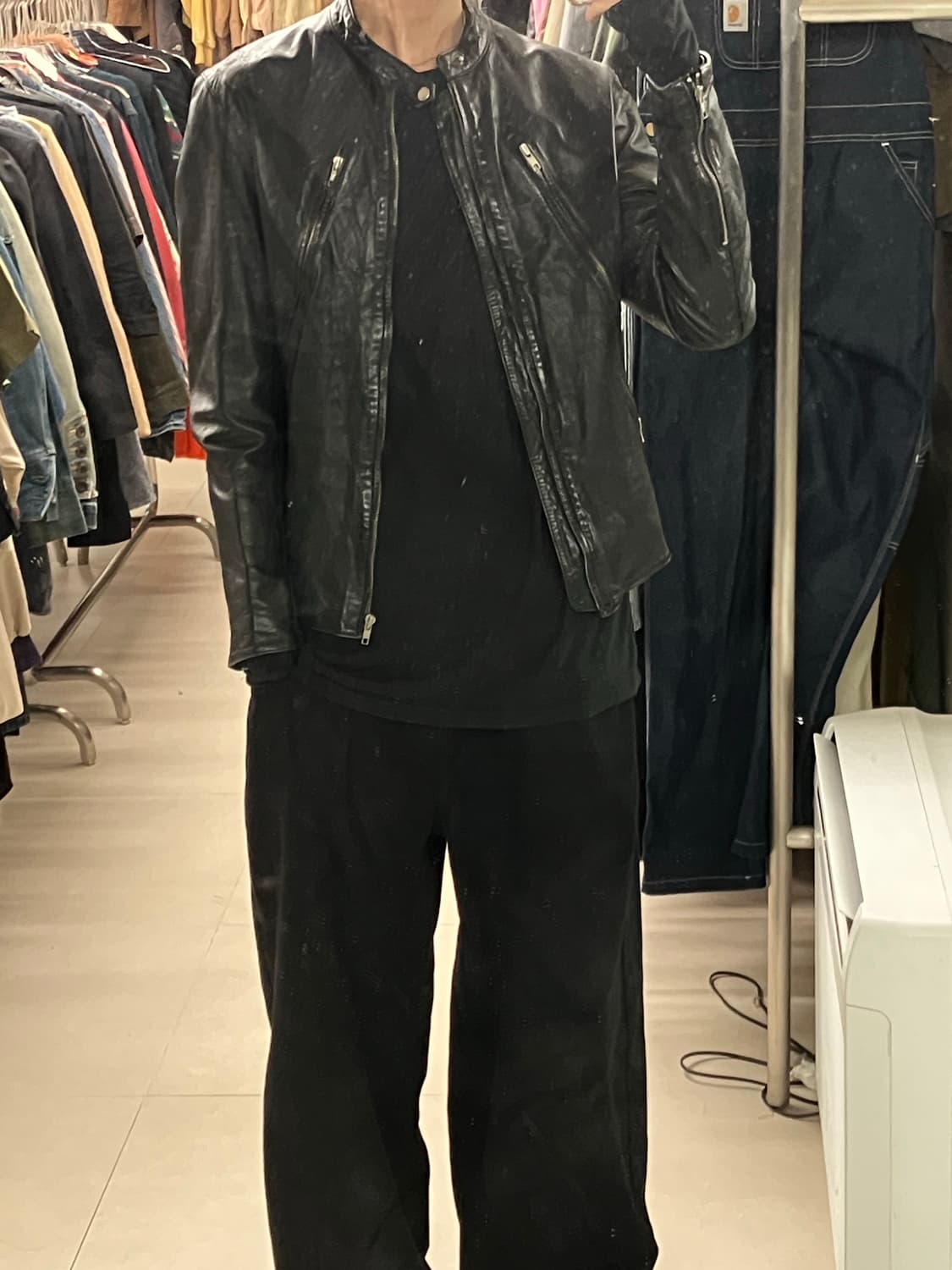 VTG 빈티지 레더 라이더 자켓 50 상품이미지6