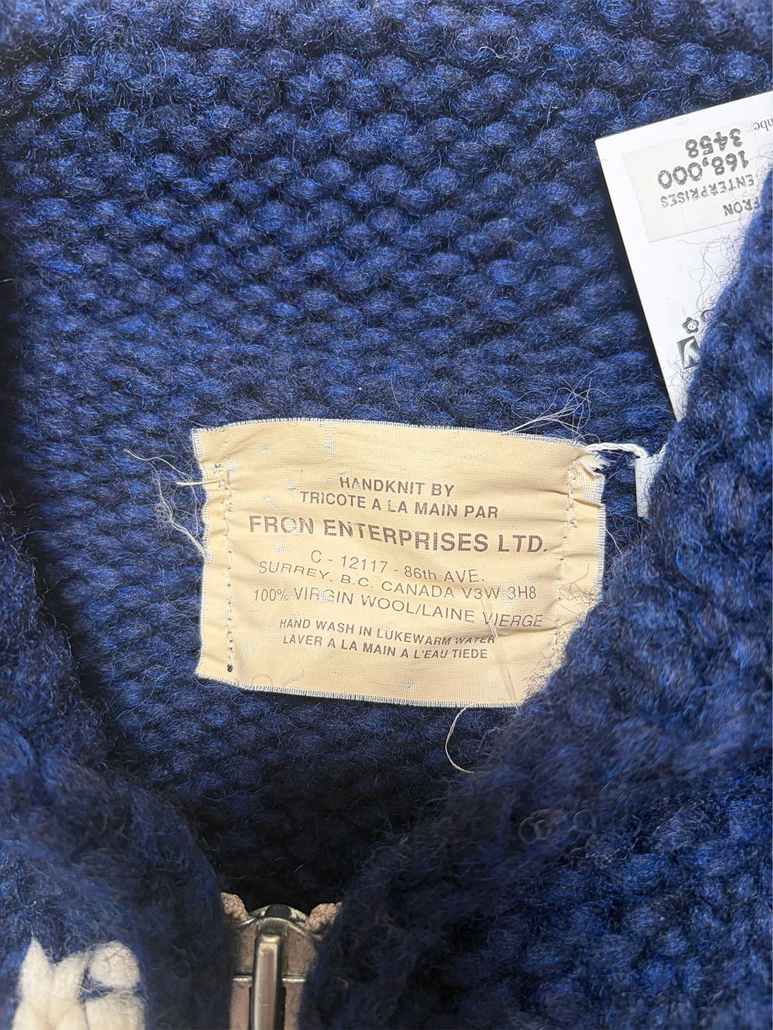 캐나다 핸드니팅 스컬 그래픽 코위찬 상품이미지7