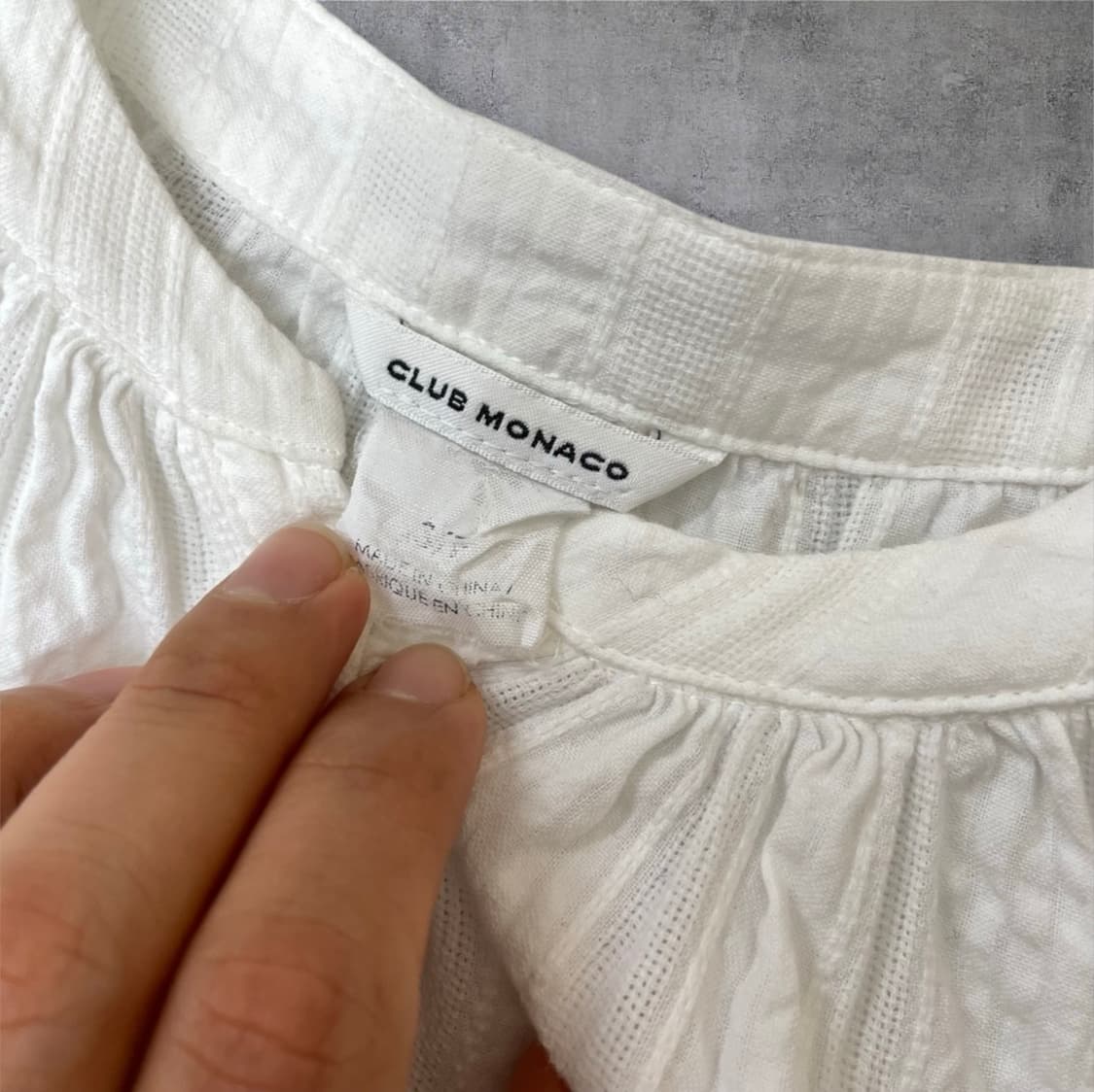 클럽모나코 화이트 보헤미안 레이스 코튼 블라우스 S 상품이미지4