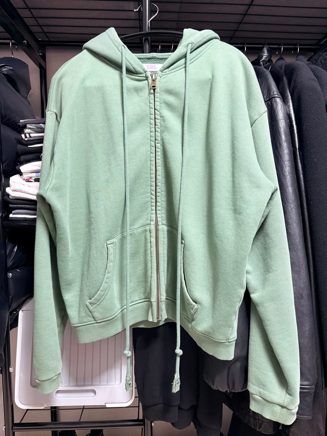 ERL 후드집업 그린 이알엘 상품이미지1