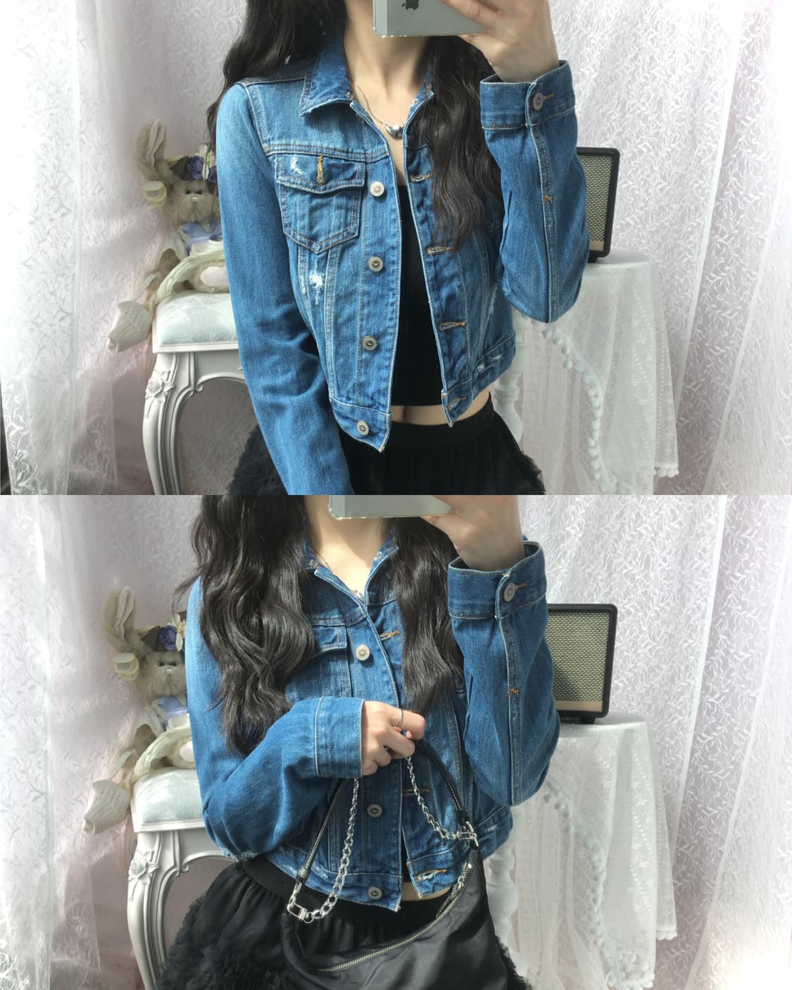 Hollister slim fit denim jacket 상품이미지1