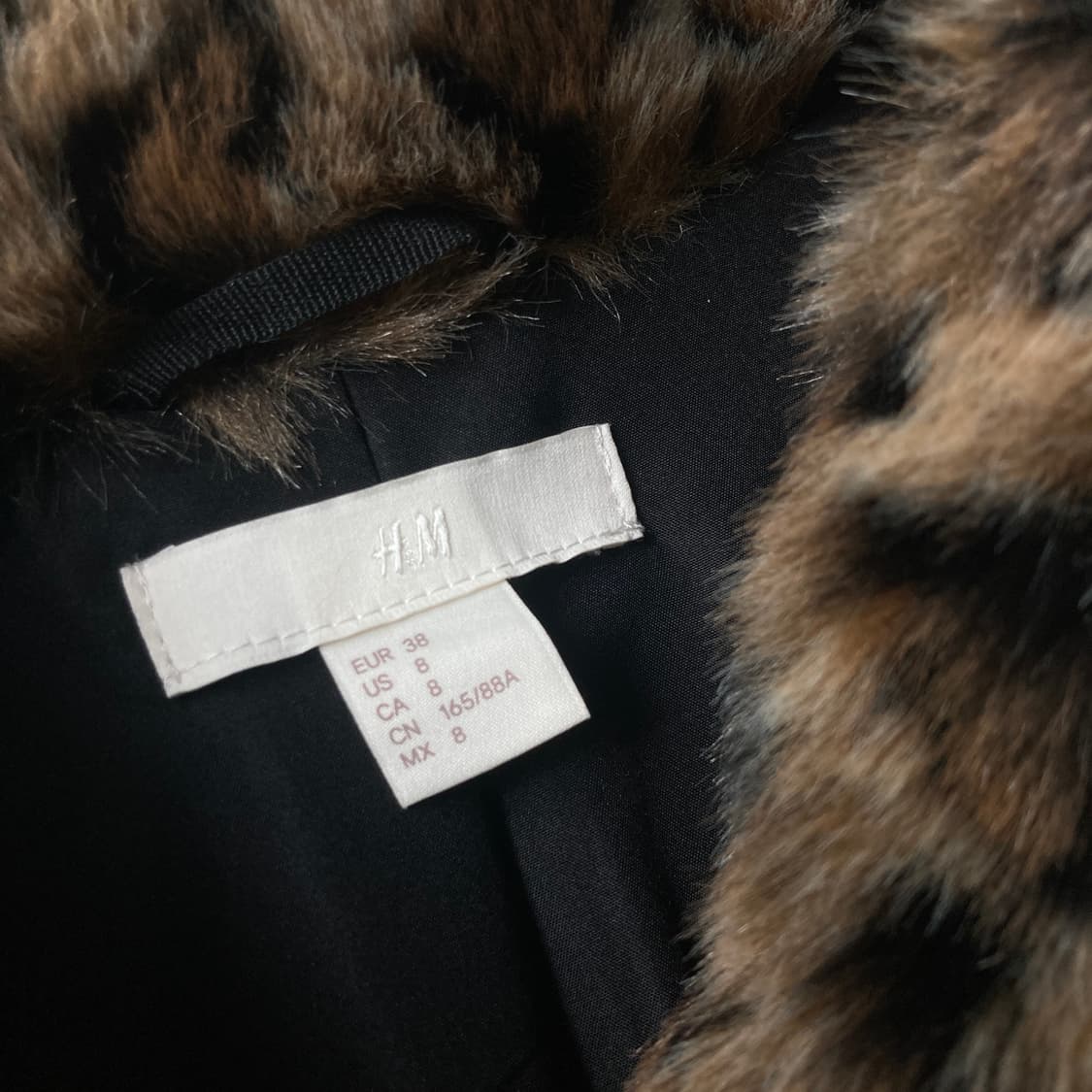 H&M 레오파드 퍼 자켓 38 상품이미지4