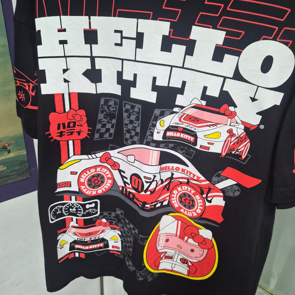 Sanrio Hello Kitty 레이싱 반팔티 상품이미지5