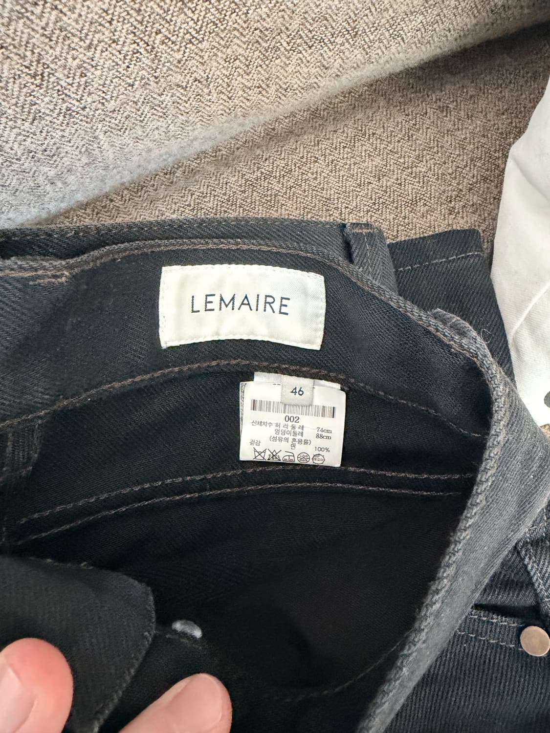 르메르 부츠컷 데님 블랙 46 상품이미지2