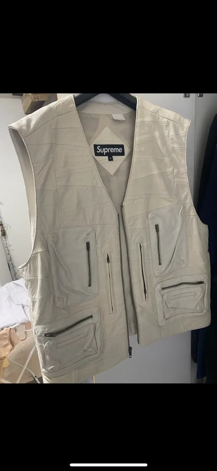 슈프림 패치워크 레더 베스트  상품이미지1