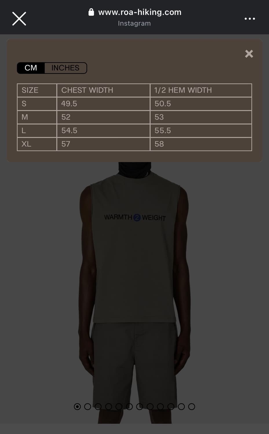 Roa hiking Warmth Sleeveless tee 상품이미지3