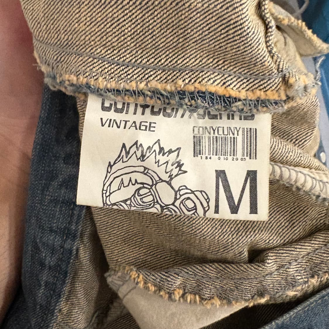 CONYCUNY 빈티지 워싱 데님 자켓 M 상품이미지8