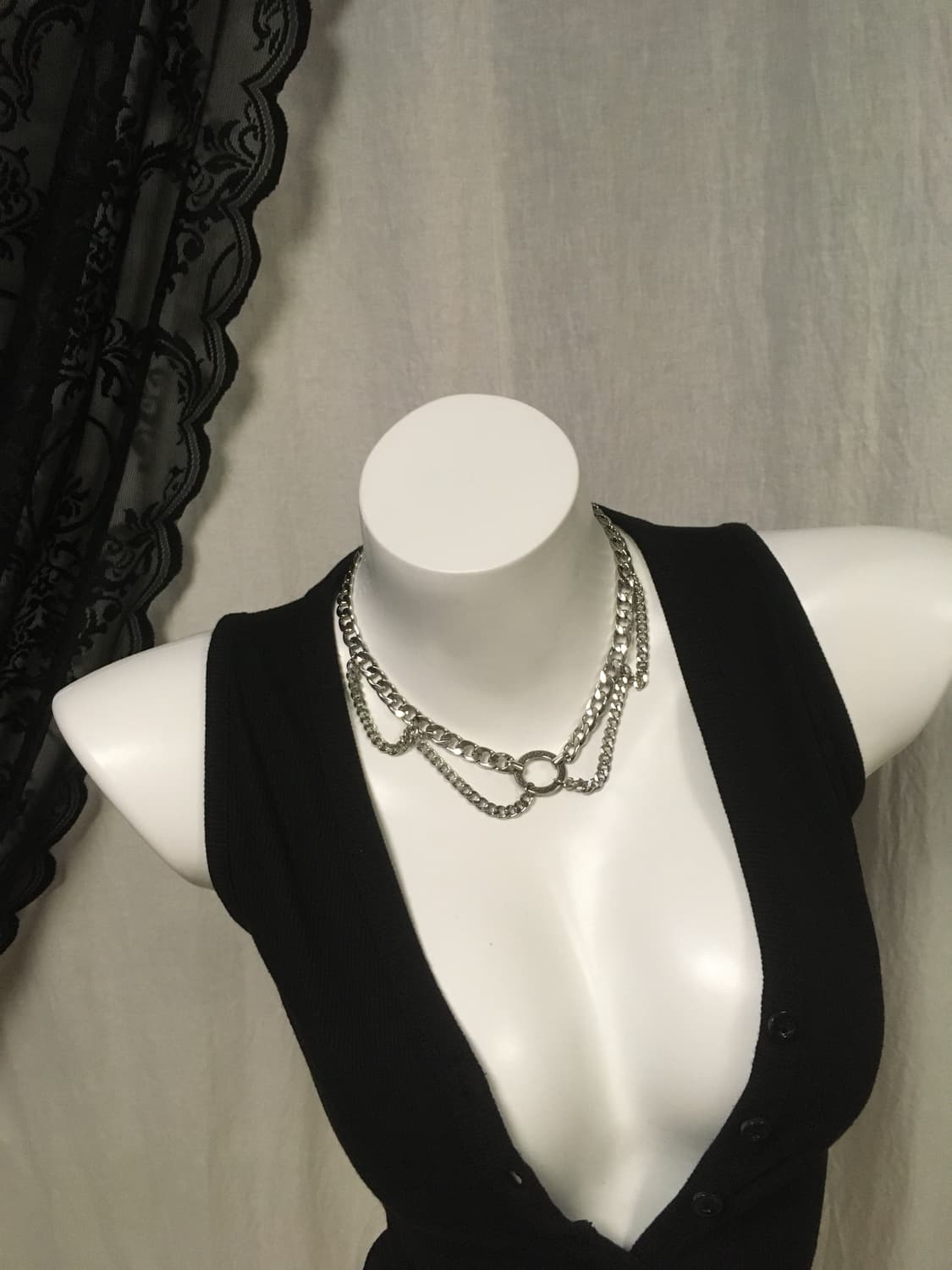SIMPLE CHAIN CAPE NECKLACE 상품이미지3