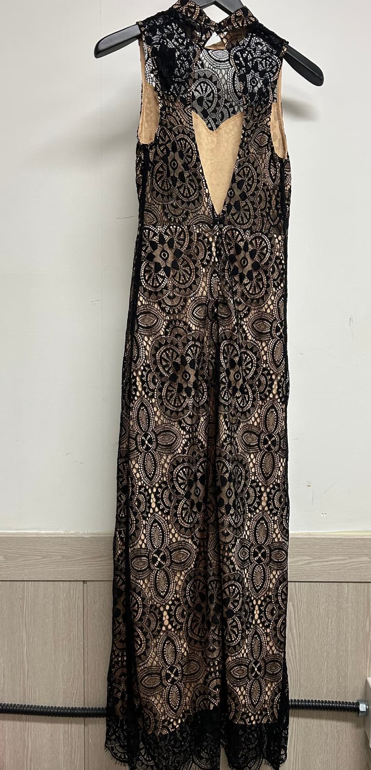 Forever 21 레이스 롱 드레스 블랙 S 상품이미지4