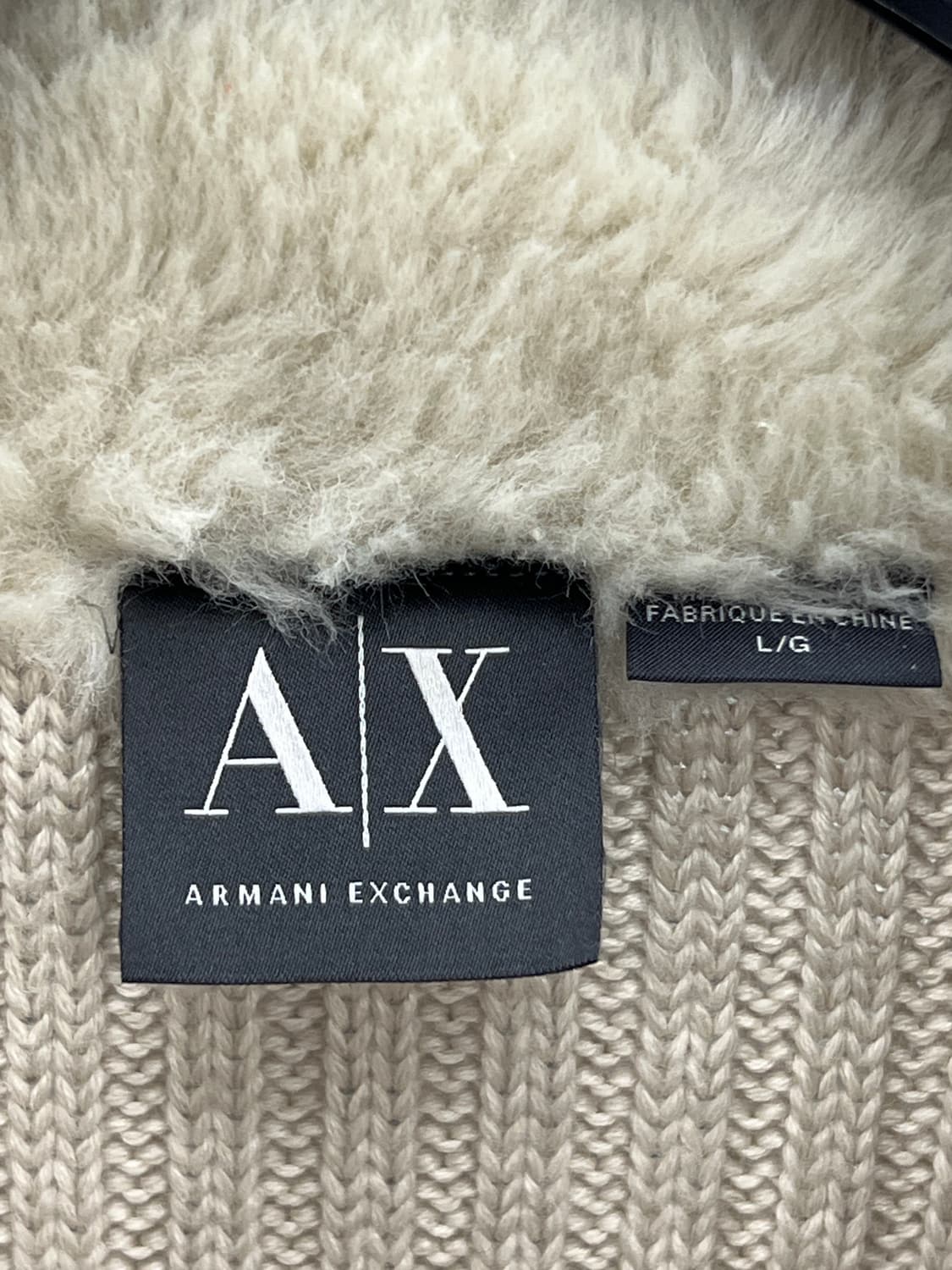 아르마니 익스체인지 패브릭믹스 니트 집업 상품이미지5
