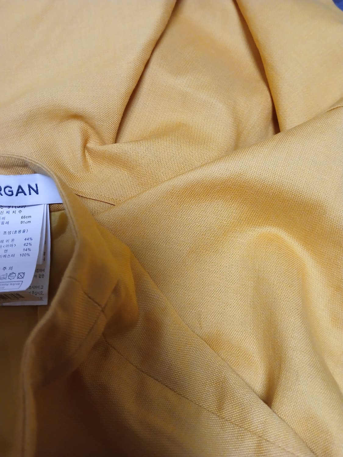 모르간 Morgan 100프로 린넨마레이온 미디롱기장 스커트'새것 상품이미지4