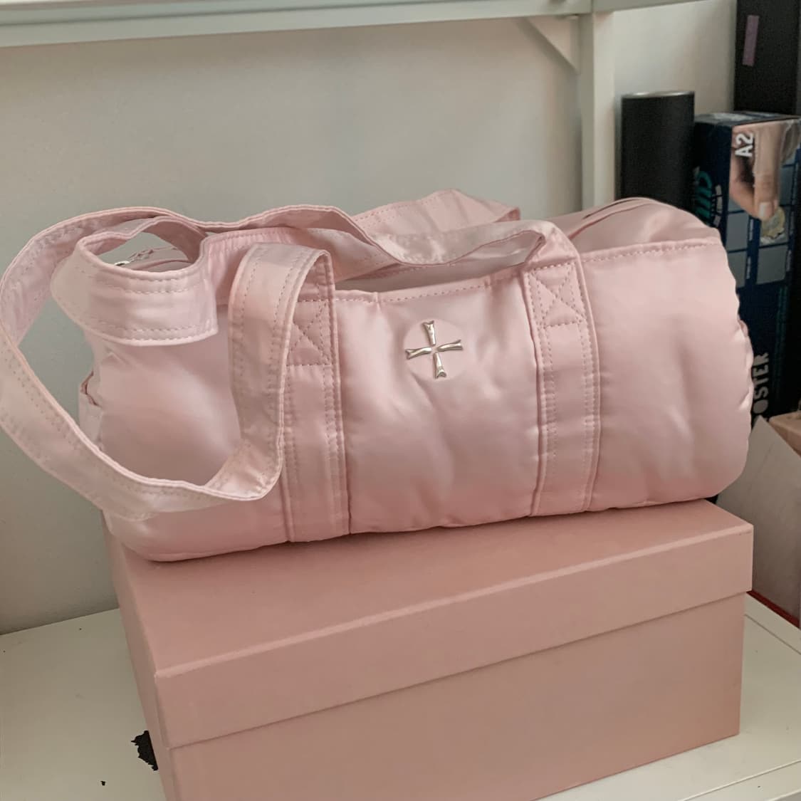 새상품 카하라 발레리나 백 발레 가방 블러쉬 핑크 + 새틴 로즈 set 상품이미지2