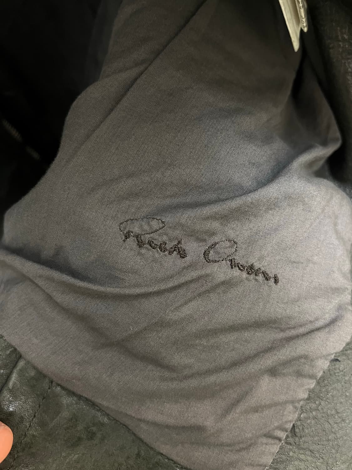 07 아카이브 릭오웬스 OLMAR&MIRTA 레더 자켓 상품이미지8