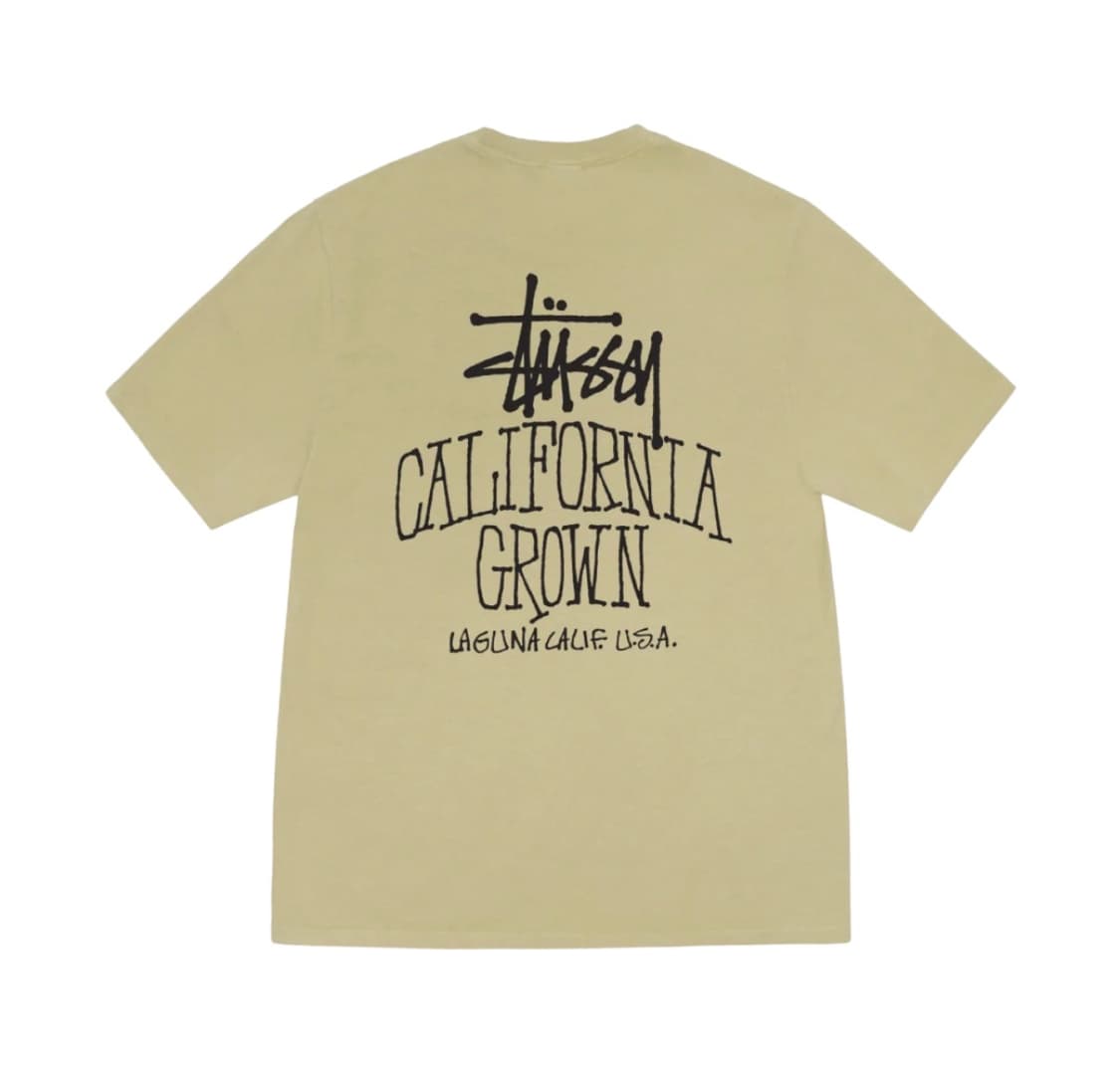 [XXL] 스투시 캘리 그로운 피그먼트 다이드 티셔츠 엘름 상품이미지1