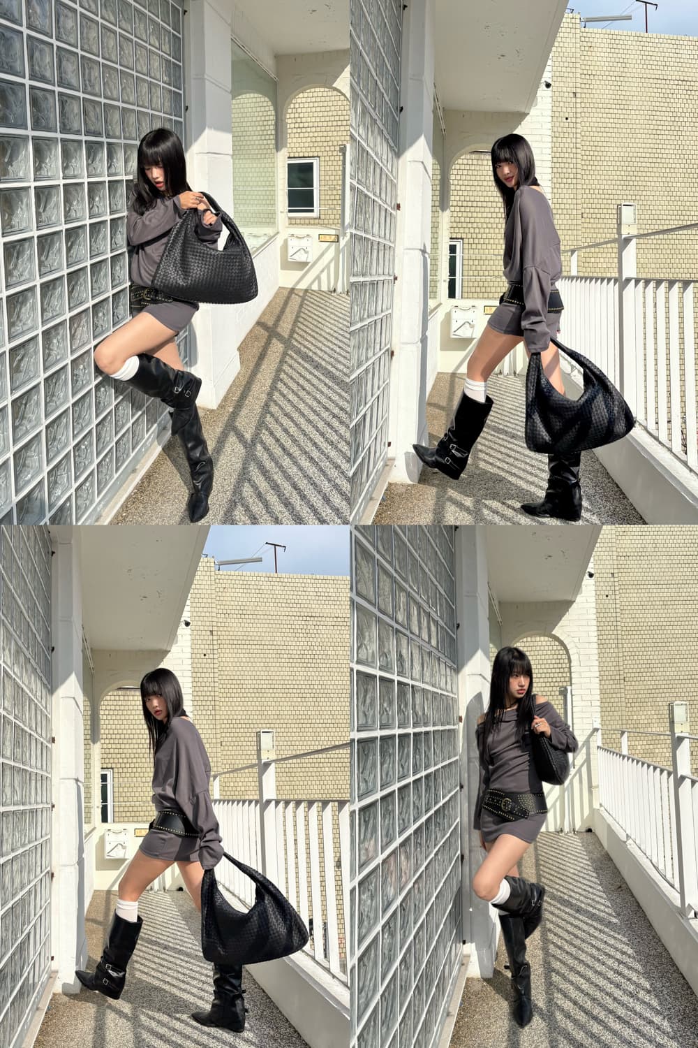 보테가베네타 호보백 라지 블랙 상품이미지2