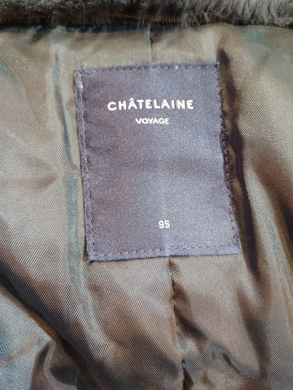 (상태굿,95)샤트렌 토키털 카라배색 덕다운 정장패딩 상품이미지8