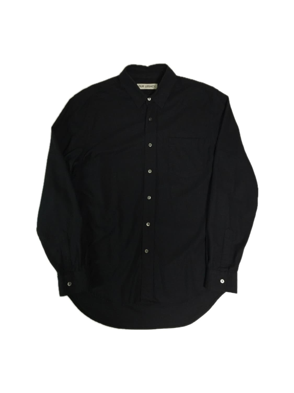 아워레가시 클래식 실크 셔츠 블랙 50 상품이미지1