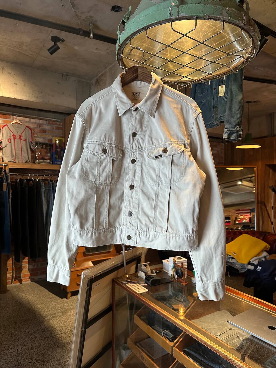60s USA LEE 100-J 빈티지 리 화이트 웨스터너 자켓 상품이미지1
