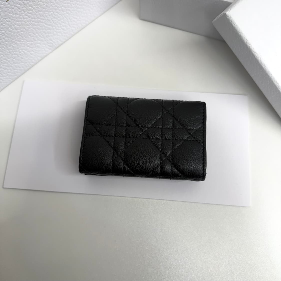 [25년] 디올 카로 글리신 XS 지갑 블랙 상품이미지3