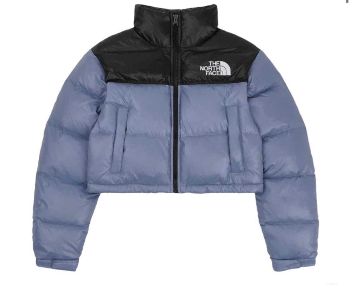 노스페이스 눕시 숏패딩 블루 상품이미지4