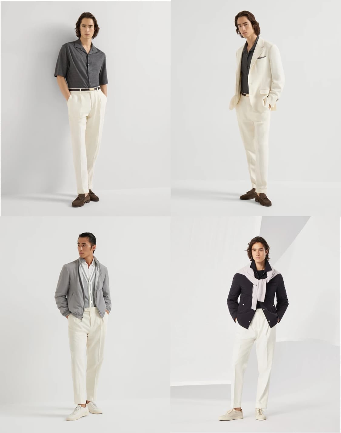 브루넬로 쿠치넬리 /크림 베이지 치노 팬츠 / 54 (새상품) 상품이미지6