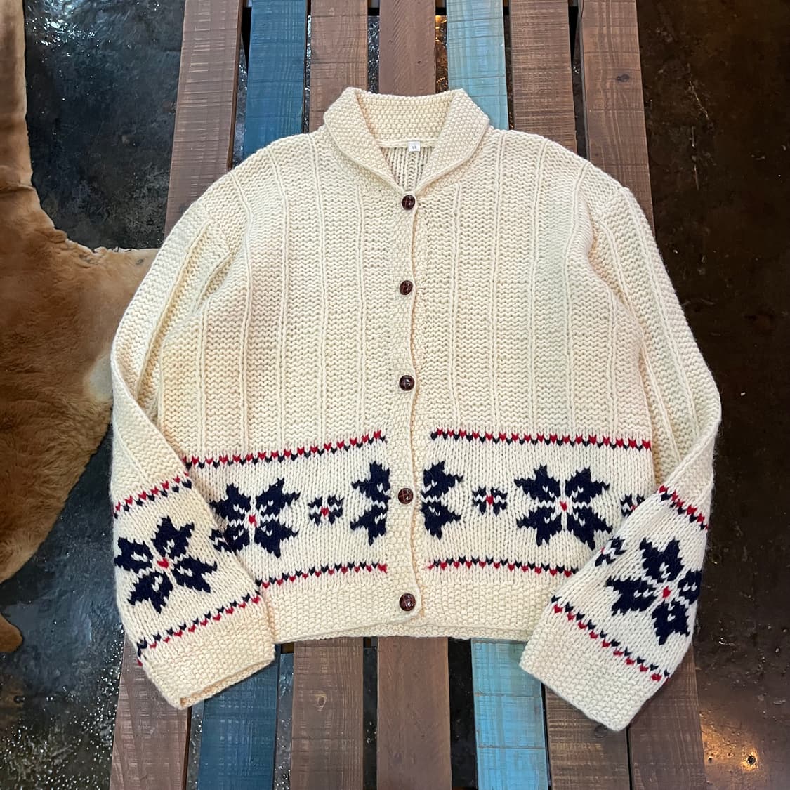 빈티지 울 가디건 코위찬  상품이미지1