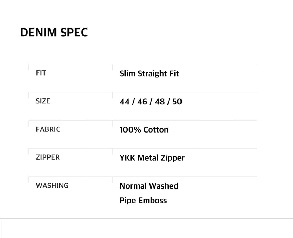 페이탈리즘 블랙진 #ISK04 usak slim straight fit 상품이미지8