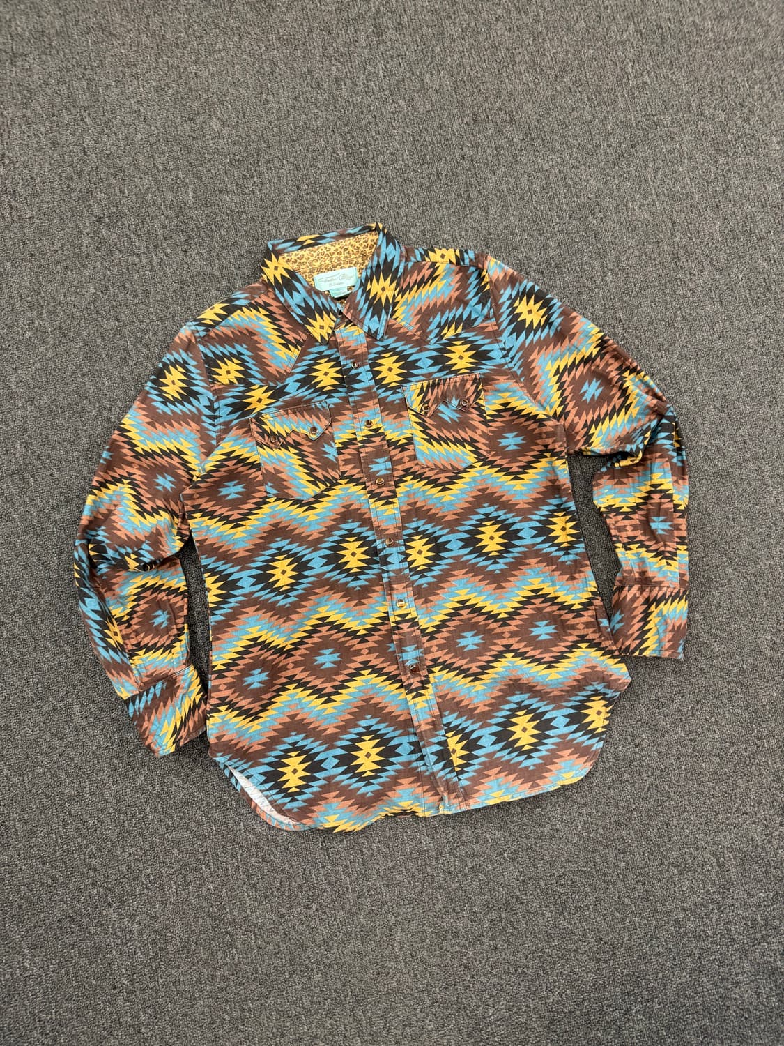 XL)American vintage 나바호 패턴 여성 웨스턴 셔츠 상품이미지1