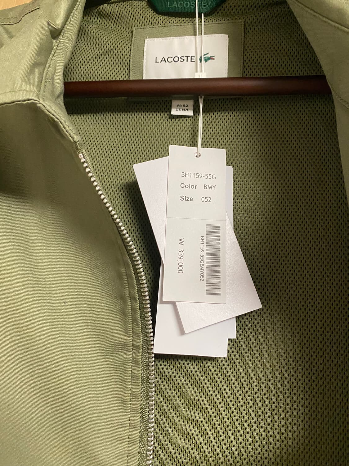 라코스테 셔츠형 아우터 블루종 자켓 M/L 52 상품이미지2