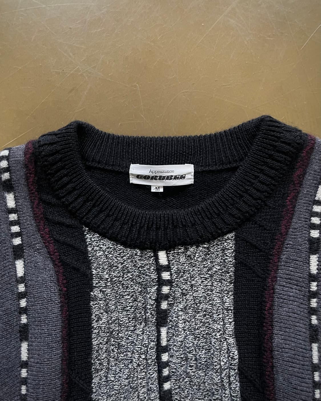 80-90s Gorubee Old 3D Cable Wool Knit 상품이미지4