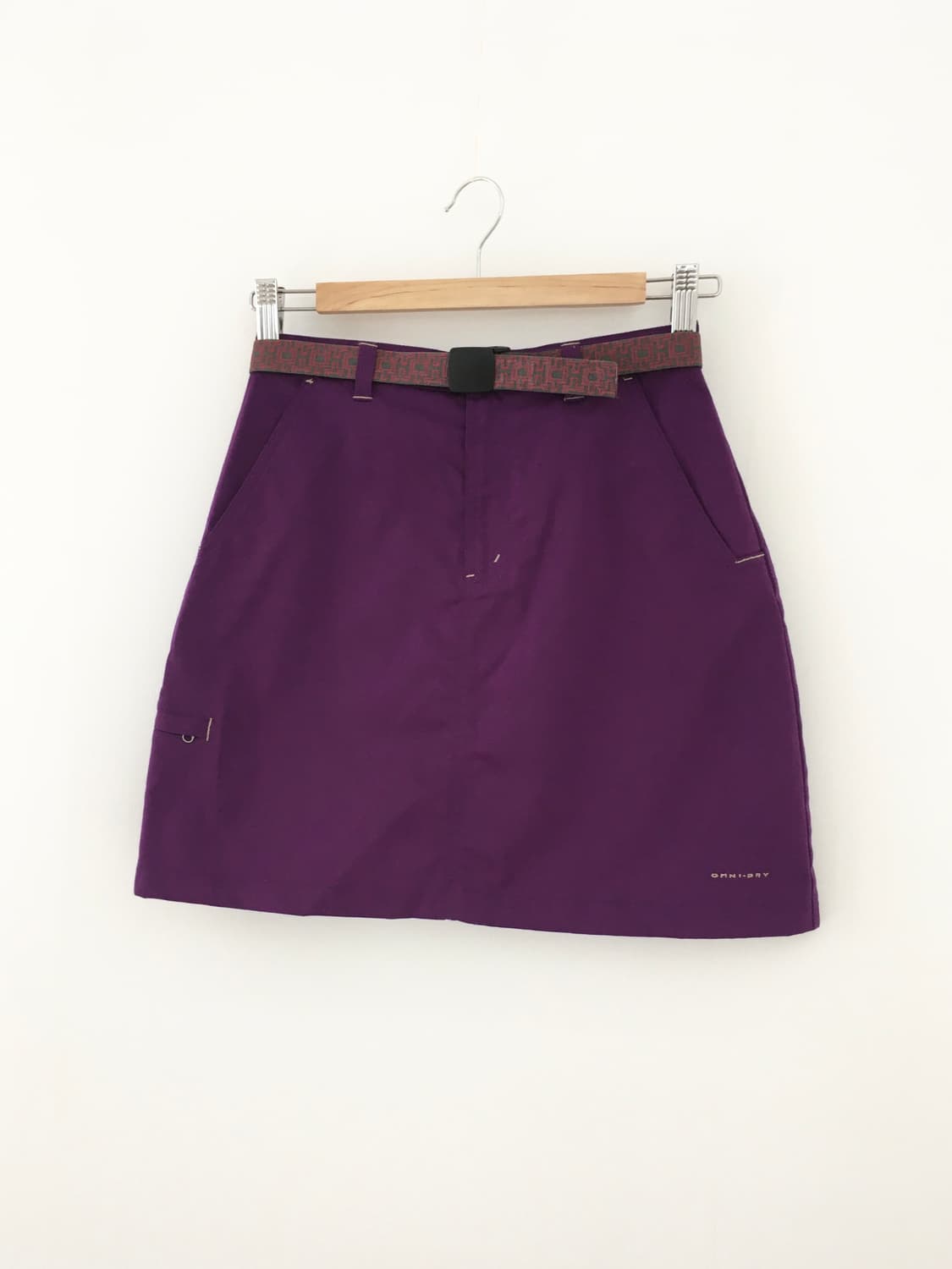 purple mini skirt with belt 상품이미지4