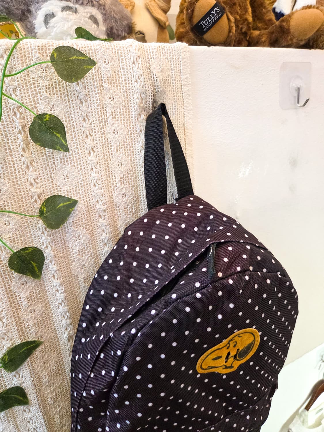 PEANUTS 스누피 도트 백팩 상품이미지4