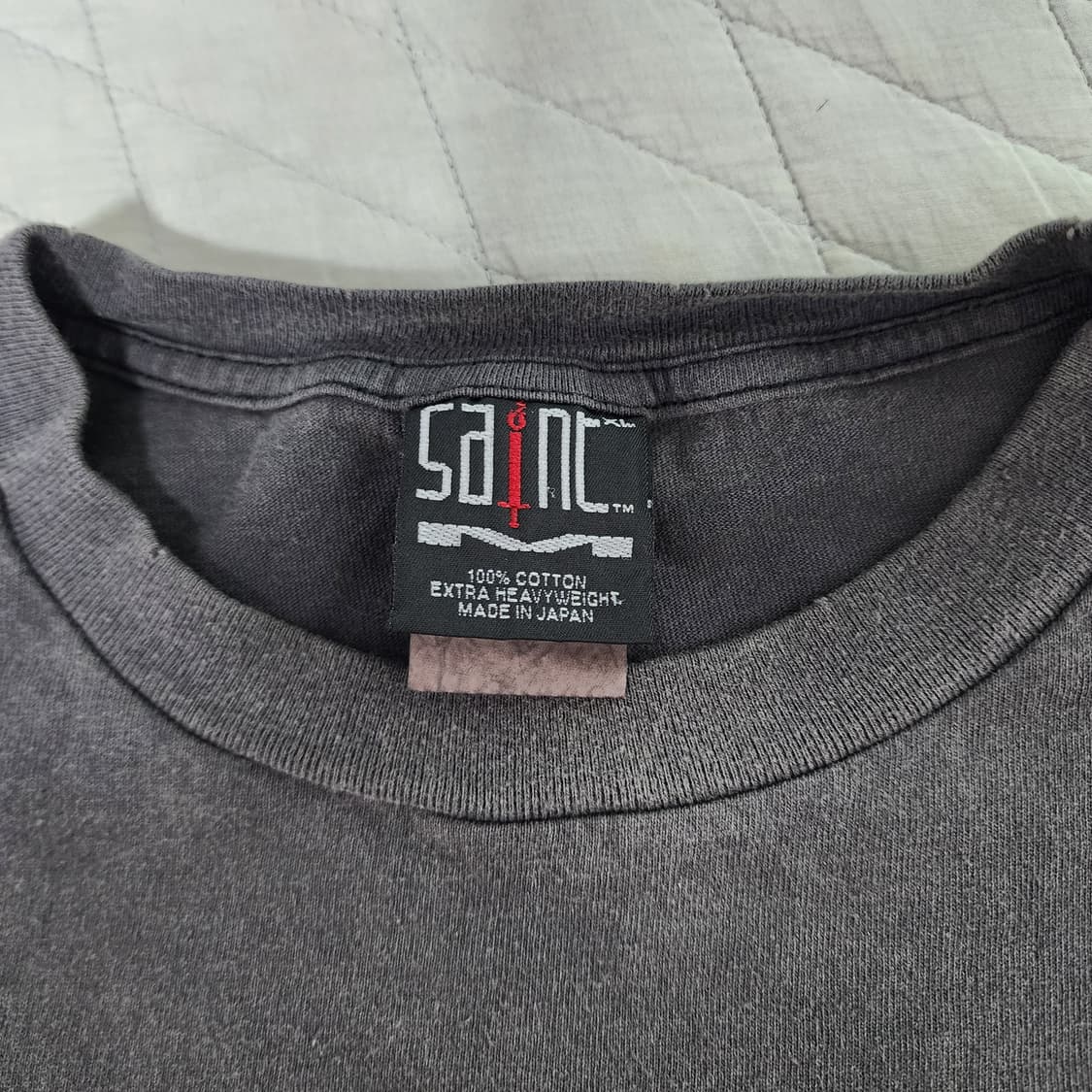 [XL] 세인트미카엘 SAINT 애플 패러디 로고 티셔츠 상품이미지4