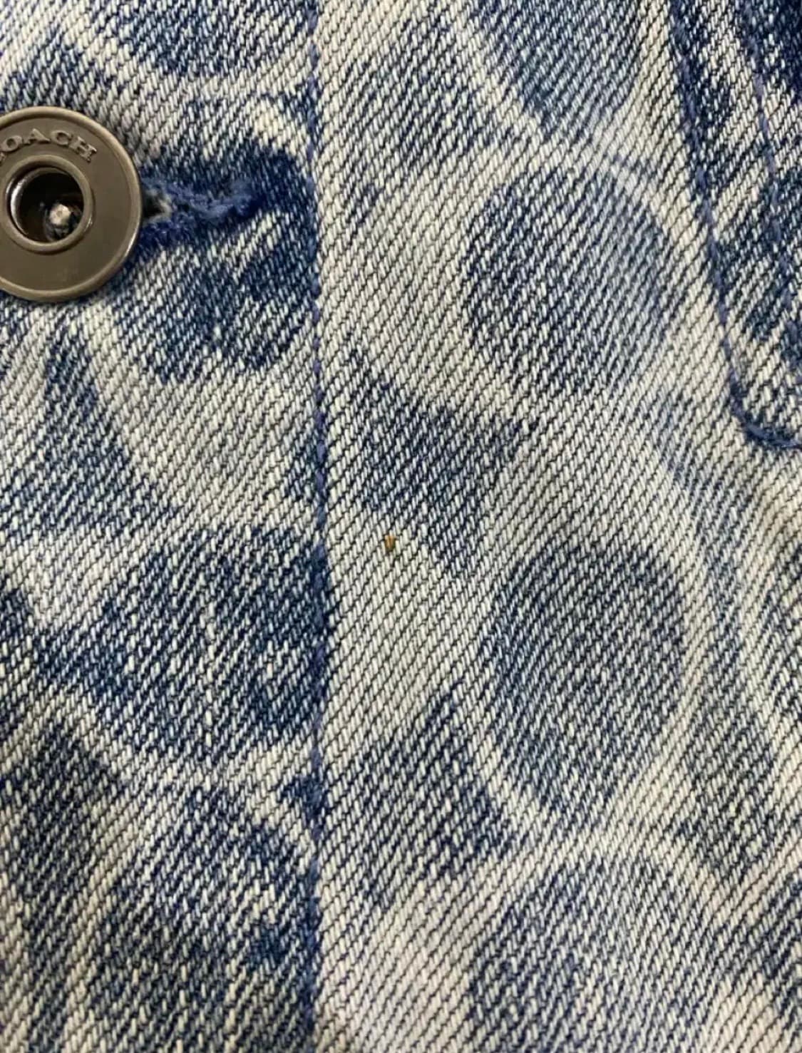 코치 시그니쳐 데님자켓 트러커 청자켓 L 상품이미지7