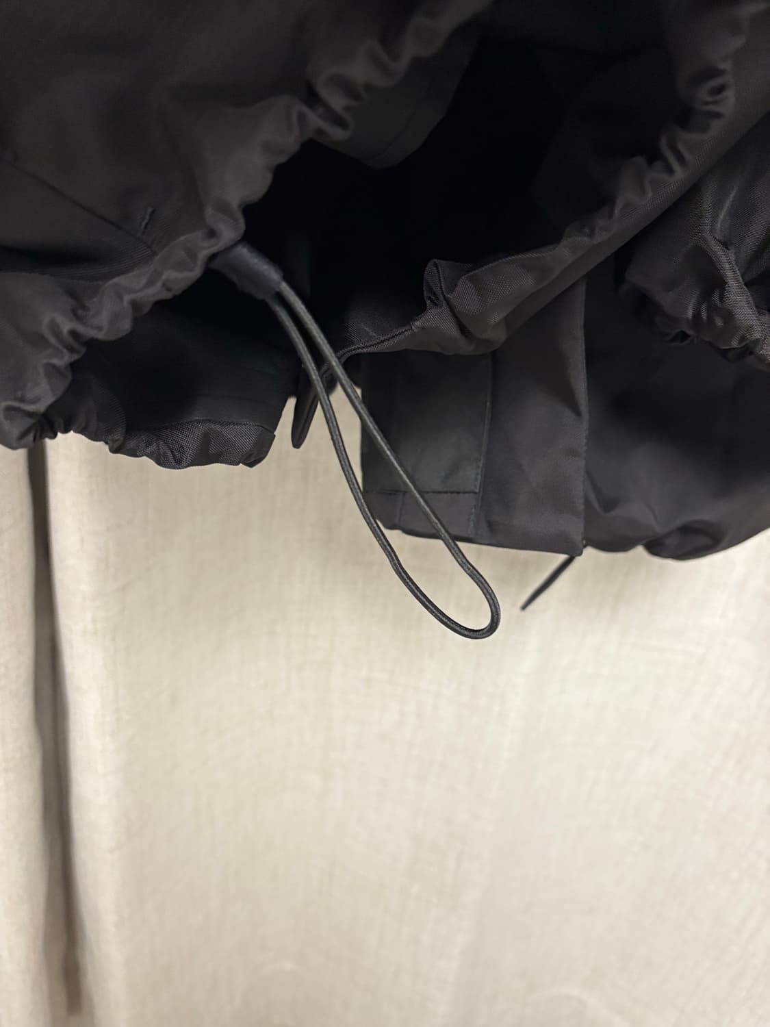 YZY Gap Balenciaga T-cut parka Black 상품이미지5