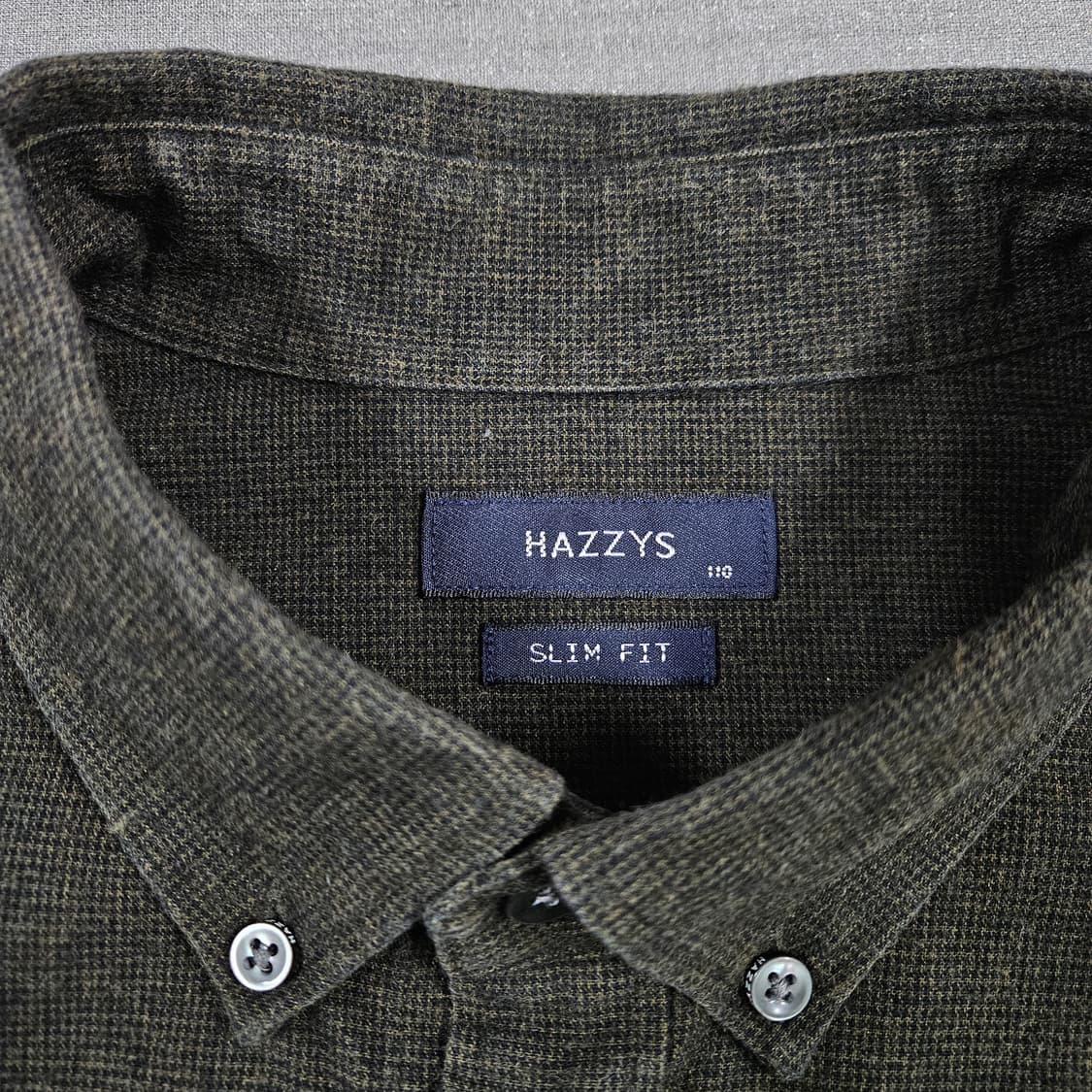 105 헤지스 카키 옥스포드 셔츠 상품이미지5